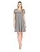 Amazon Brand - Lark & Ro Women's Short Sleeve Scoop Neck T-Shirt Dress