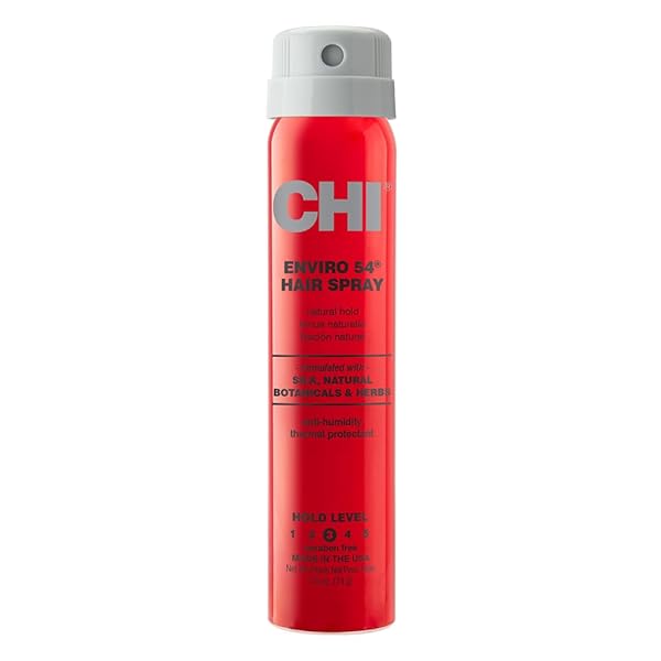 CHI ENVIRO 54 HAIRSPRAY, NATURAL HOLD, LIGHTWEIGHT SPRAY TO FINISH & SECURE A VARIETY OF HAIRSTYLES, SULFATE & PARABEN-FREE, 2.6 OZ