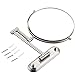 GURUN 8-Inch Two-Sided Swivel Wall Mount Makeup Mirror with 10x Magnification, Brushed Nickel Finish M1206N(8in,10x)