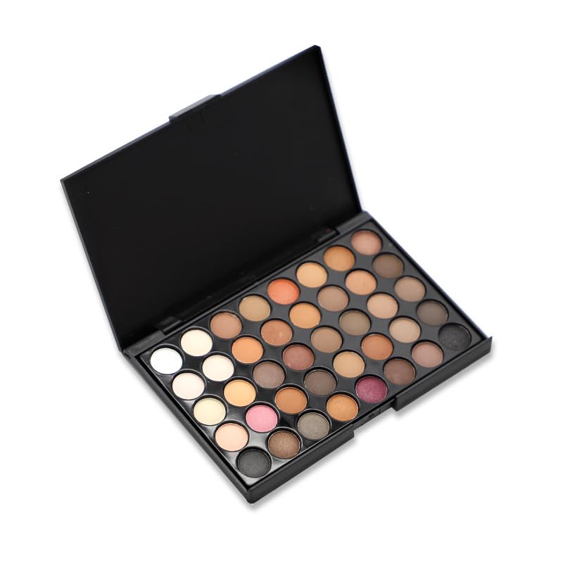 Multicolor Combinable Eyeshadow Makeup Palette - 40 Colors Neutral Smokey Palette, Professional High Pigmented Matte Shimmer Glitter Naked Nude Waterproof Long Lasting Eyeshadow Powder