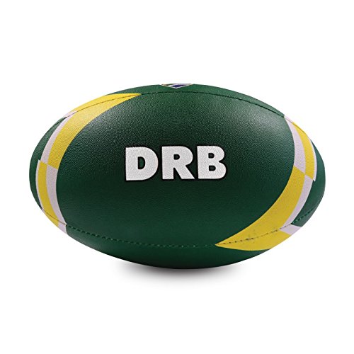 image for Dribbling by Sportcom Training Rugby Ball, Official Size 5, Hand-Stitc