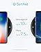 Anker PowerWave Fast Wireless Charging Pad, Qi-Certified, 7.5W Compatible iPhone XR/Xs Max/XS/X/8/8 Plus, 10W Compatible Galaxy S9/S9+/S8/S8+/LG G7, and 5W for All Qi-Enabled Phones (No AC Adapter)