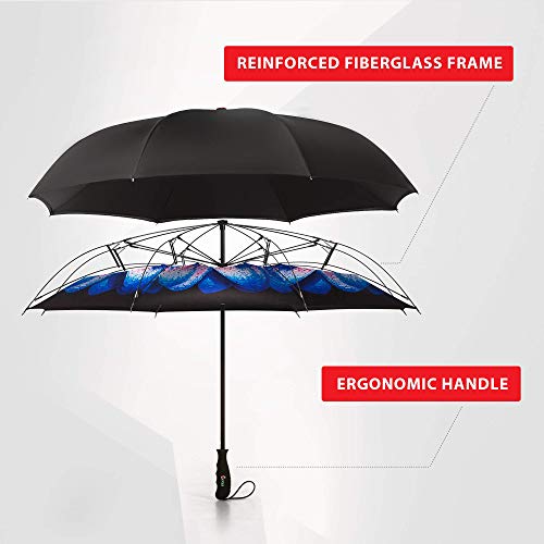 Repel Umbrella Reverse Umbrella Upside Down Inverted Reversible Wind