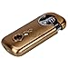 Yeahgoshopping New Double Fire Windproof Refillable Butane Gas Cigarette Cigar Lighter Golden