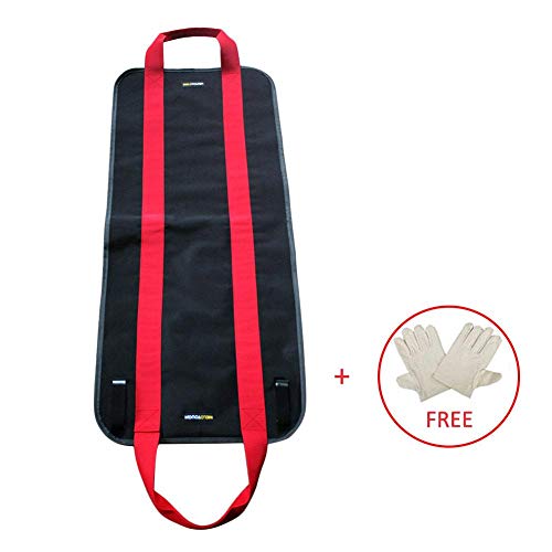 Canvas Log Carrier Bag,Portable Firewood Storage Bag Large Canvas Logging Tote Bag with Free 1 Pair Gloves - Thumbnail 4