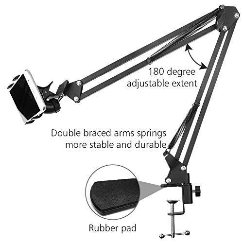 ChromLives Phone Overhead Video Stand Articulating Arm Phone Mount
