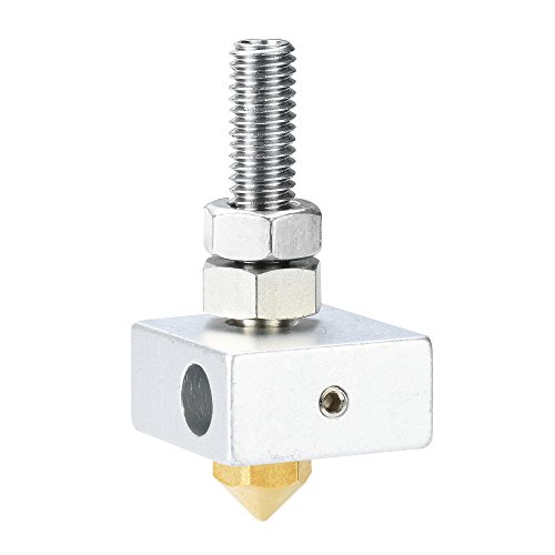 ALUNAR 3D Printer Accessories Aluminum Block Throat Tube Nozzle Assembled Done for DIY Self Assembly Prusa I3 3D Printer Kit