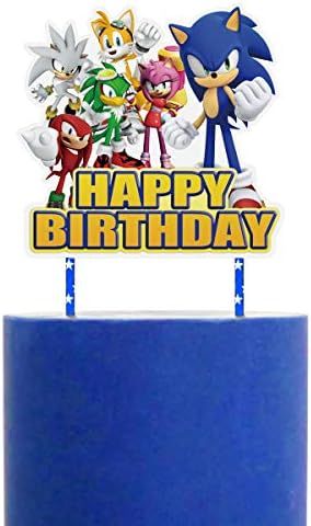 Decorations for Sonic Cake Topper Cupcake Toppers Birthday Party Supplies  Decor for Children price in Saudi Arabia | Amazon Saudi Arabia |  supermarket kanbkam