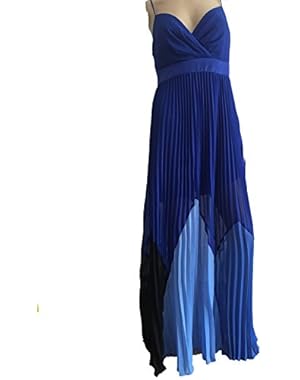 EVELYNE PLEATED PRINT-BLOCKED MAXI DRESS 6