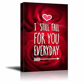 Canvas Prints Wall Art - I Still Fall for You Everyday Valentine Concept | Modern Wall Art - 12" x 18"
