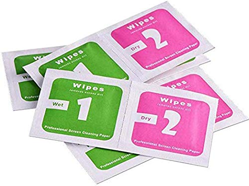 Vôsaidi 200pcs Cleaning Wipes for Fingernail Dry-Wet Wipes for Camera and Cell Phone Cleaning Cloths for Skin Cleaning Care Jewelry Mobile Phone Screen Paper
