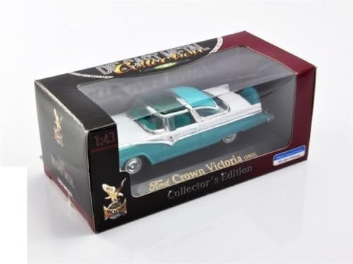 Road Signature 1:43 1955 Ford Crown Victoria White Aqua New in Box