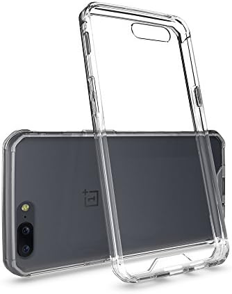 Oneplus 5 case, Weclun [Armor Series] Reinforced Transparent Clear Hard Acrylic Back Soft TPU Bumper Shock Absorption Hybrid Protective for OnePlus5