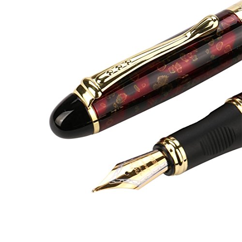 JinHao X450 Fountain Pen Matte Frosted Deluxe Black Extra Fine Nib (L) - Thumbnail 2
