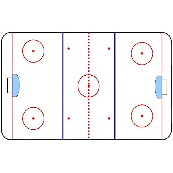 Amazon.com: 1/4 Sheet Hockey Rink Edible Cake Cupcake Party Topper :  Grocery & Gourmet Food