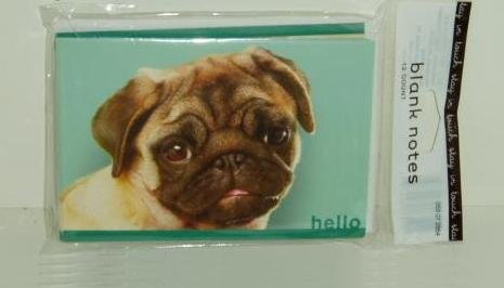 PUG-Dog-Blank-Note-Cards-12-Count-Package