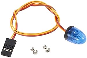 WONFAST Circular Ultra Bright LED Police Flash Light Rotating Alarming Strobe Lamp 5Modes Compatible with 1/8 1/10 1/14 RC Model Firefighting Ambulance Crawler Truck Car Accessory(Blue)