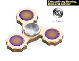 Hand Spinner Precision Fidget SpinnerMade of Aluminum Toy by Boxgear- High Speed Ceramic Bearings - Perfect for ADHD, Increasing Focus, 1 To 5 Min Spin Times: EDC
