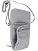 Boundless Neck Wallet with RFID Blocking - Concealed Travel Pouch & Passport Holder (Gray)