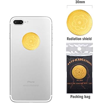 6 Pack - Anti EMF Radiation Protection Shield Sticker, Radiation Neutralizer Shield Blocker, EMF Radiation Protection Device for Cell Phone, Laptop and All Electronic Devices-EMF Protection Products