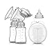 Electric Double Breast Pumps BPA-Free USB Dual Control Milk Suction and Breast Massager Baby Breastfeeding Comfortable Lightweight Postpartum Milk Pump with 150 ml Milk Storage Bottle 2 modes 9 speed