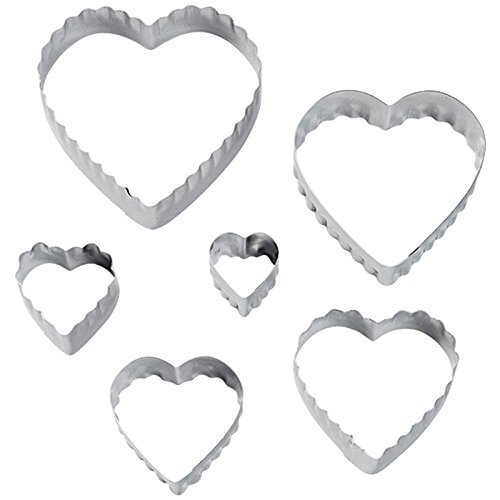 Valentines Day Baking Soda Science: Fizzing Hearts! 26 Wilton 417-2588 6-Piece Nesting Fondant Double Sided Cut Out Cutters, Hearts