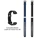 Letsfit Replacement Bands for Fitness Tracker ID115U HR, ID115U HR Accessory Bands, Adjustable Replacement Straps, 2 Pack (Black, Blue)