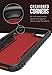 Smartish Silk iPhone 7/8 Tough Case - Silk Armor Protective Rugged Grip Cover - Guardzilla - Includes 2 Tempered Glass Screen Protectors - Crimson