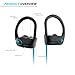 PrimeWire Powerbuds Bluetooth Earbuds, The Best Wireless Sports Earphones w/ Mic IPX7 Waterproof HD Stereo Sweatproof In Ear Earbuds for Gym Running 8 Hour Battery Noise Cancelling Headphones- Blue