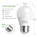Kakanuo A15 LED Bulb 40Watts Incandescent Bulb Equivalent, G45 Medium Base E26 LED Light Bulbs, Warm White 2700K 400Lumens Non Dimmable Appliance Light Bulb for Home Lighting Decorative(6 Pack)