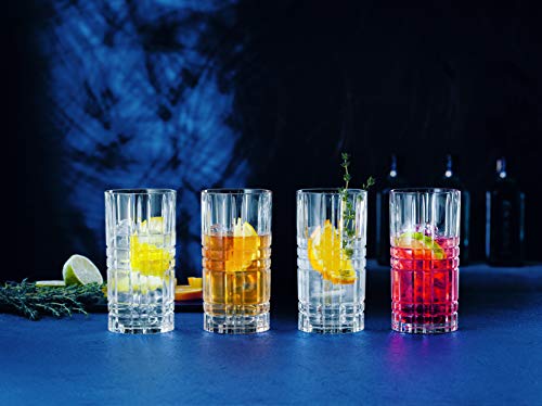 Spiegelau & Nachtmann, 4-teiliges Longdrink-Set, Kristallglas, 445 ml, Square, 101049 – Bild 4