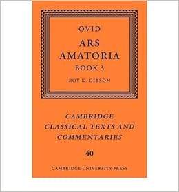 Ovid Ars Amatoria Book Iii Bk 3 Cambridge Classical - 