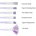 Lowen 10Pcs Unique Unicorn Makeup Brushes Set Fantasy Synthetic Kabuki Cosmetics Brush Kit