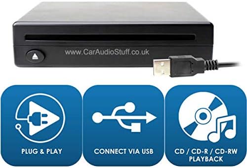 Connects2 Adv-Usbcd Plug and Play USB CD Player for Mechless Stereos Black - Image 4