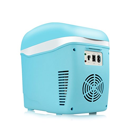 Click Here to See More Images Car Refrigerator Jadeking@ 7.5L Blue Refrigeration, Cold And Warm Car Dual-use Carrying The Freezer 220V AC / 12V DC