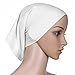 Ksweet Women Hijab Cap 4pcs Tube Bonnet Underscarf Cotton Headwear Versatile Solid Turban Wrap Soft Kerchief Headband