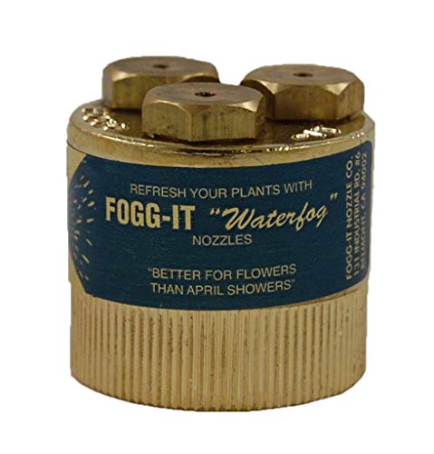 Fogg It Nozzle - Heavy Volume - 4 GPM - Waterfog - Misting Head - Fog Spraying Attachment for Plants, Flowers, Garden