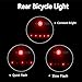 S SUNINESS Bike Lamp Set, Super Bright 5000 Lumens 4 Modes Rechargeable Waterproof Durable Bicycle Front LED Light and Free Taillight with Battery Pack for Road Cycling Safety Flashlight(Silver-3LED)
