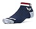 Swiftwick - Vision ONE Spirit American, Ankle Socks for Running, Cycling, and Golfing, Blue/White/Red, Medium