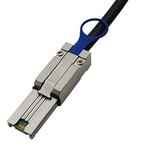 CableDeconn Mini-SAS SFF-8088 26P to 4 X SAS SFF-8482 29 Pin with Power Cable 1 Meter 3.3 FT