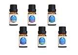 Pursonic 100% Pure Essential Aromatherapy Oils Pro Therapeutic Grade Gift Set-6 Pack, 10ML(Bergamot, Cedarwood,Eucalyptus,Lavender, Lemon, Rosemary)