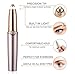 Eyebrow Hair Remover, HAOEN Painless Electric Eyebrow Trimmer Epilator for Women, Portable Eyebrow Hair Removal Razor (gold)