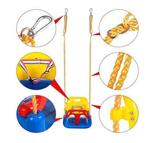 Emwel Babyschaukel Outdoor - kinderschaukel 3 in 1 Kinderschaukel Indoor Kinderschaukel für Baby und Kinder abnehmbare… – Bild 4