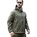 ReFire Gear Men's Army Special Ops Military Tactical Jacket Softshell Fleece Hooded Outdoor Coat
