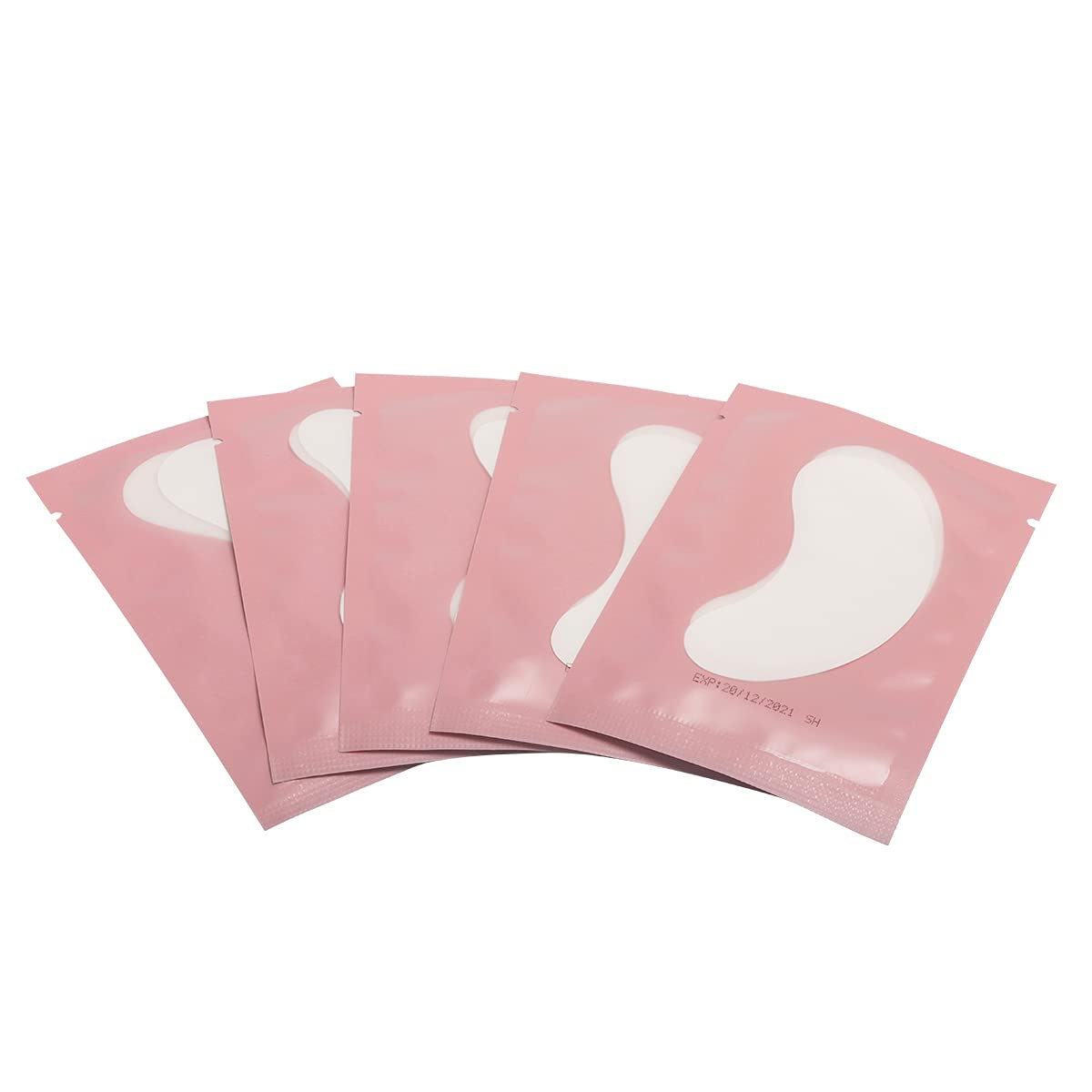 Eyelash Extension Pads for Eyelash Extension, Lint-Free, Eye Gel Pads, Non-Slip and Lint-Free Eyelash Patches, Hold Well on Skin (Eye Pads-50 Pink), 50 Pairs