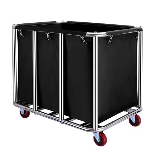 Mua XIJIXILI 330lb Industrial Laundry Cart with Wheels Commercial 12