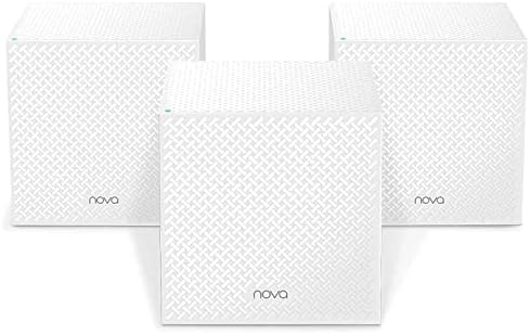 Nova MW12-3 Pack Système WiFi Mesh AC2100M pour la Couverture Maison/PME de 600 m² Multi-étage, Remplacement Routeur&Répéteur, 2 Ports Gigabit x3, Installation APP Facile, Compatible avec Alexa