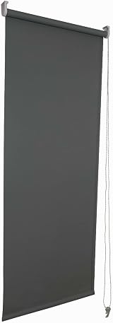 Generic Thermal Insulated Blackout Roller Blinds Dark Grey 210x210cm view 2