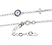 Martinuzzi Accessories Evil Eye and Cross Bracelet Sterling Silver Evil Eye Bracelet with Cubic Zirconia Stones