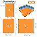 TRIWONDER Hammock Rain Fly Waterproof Tarp Camping Tent Footprint Ground Cloth Backpacking Tarp Camp Shelter Sunshade Mat for Outdoor Hiking Beach Picnic (Orange, L+Accessories)